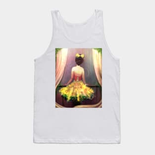 Yellow Ballerina by the Ledge Tank Top